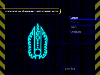 Colony Wars Vengeance title screen for Playstation
